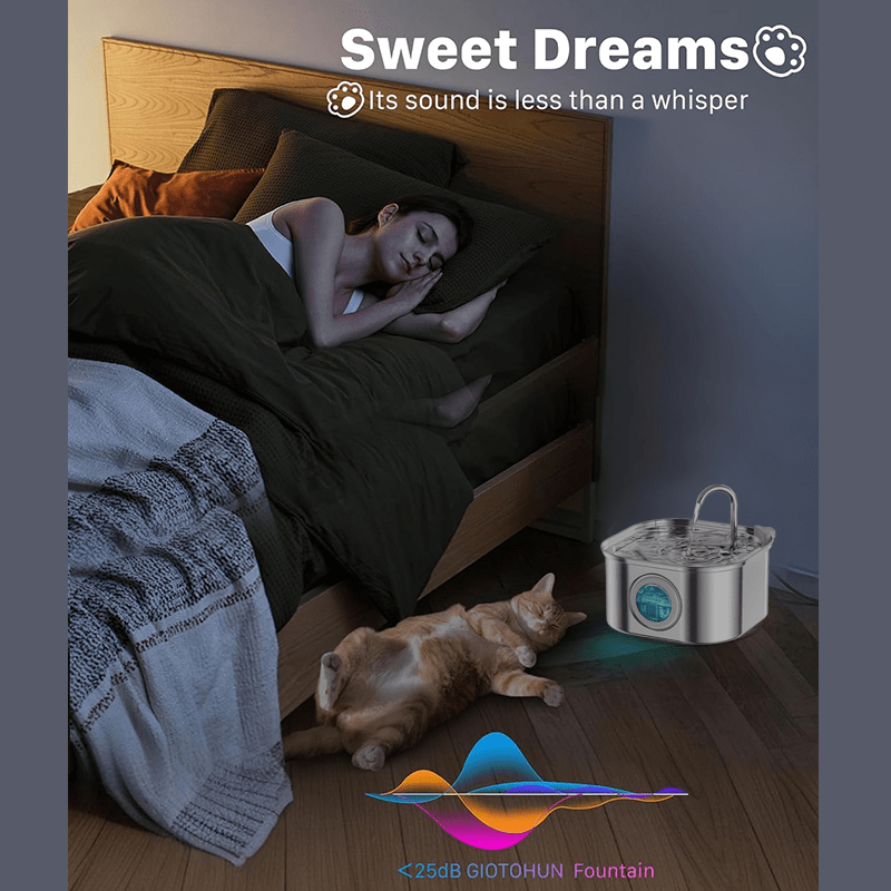 Cat Water Fountain Stainless Steel