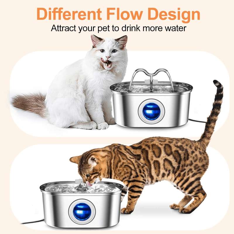 Cat Water Fountan Cowhorn