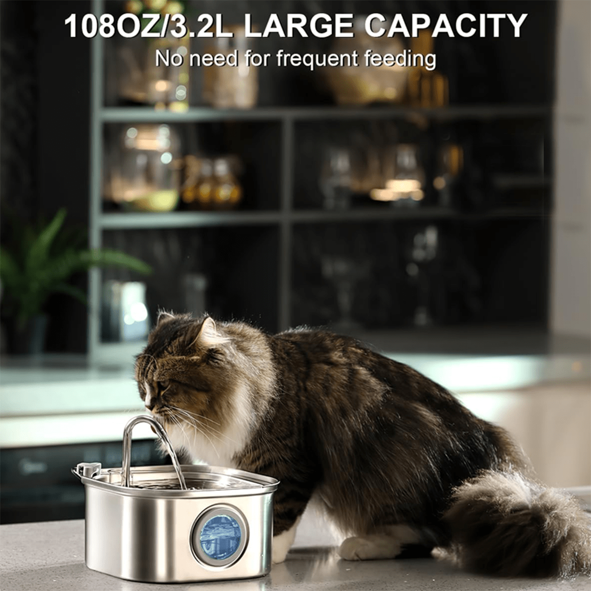 Cat Water Fountain Stainless Steel